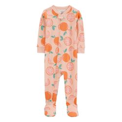 Mameluco para Bebé Estampado de Frutas Color Naranja Varias Tallas