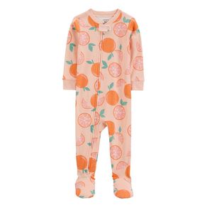 Mameluco para Bebé Estampado de Frutas Color Naranja Varias Tallas