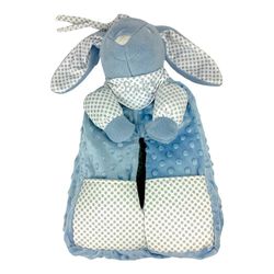 Organizador de Pañales con Conejo de Peluche Celeste