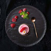 Plato-De-Porcelana-Color-Negro-Para-Postre-7-Plg---Wilmax