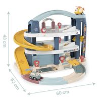 Smoby-Garaje-Estacionamiento-con-Elevador-Incluye-2-Vehiculos-y-4-Pistas