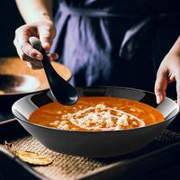 Plato-Para-Sopa-7.8-Plg-Diwali-Negro---Luminarc