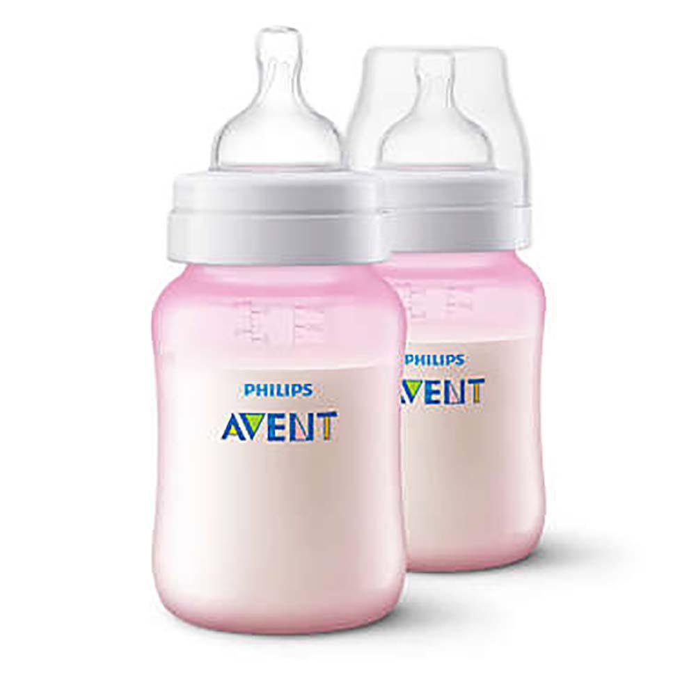 Biberón Classic Pluz 2 Pzas 9 Oz - Avent Varios Colores Rosa