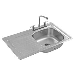 Lavatrastos De Empotrar 1 Fosa Escurridor Izquierdo - Eb Tecnica