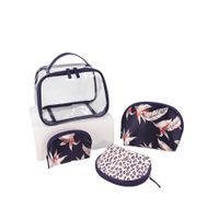Set De 3 Cosmetiqueras Navy Flores - Viva