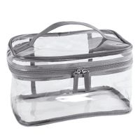 Set De 3 Cosmetiqueras Gris Flores - Viva