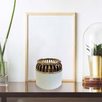 Maceta-Blanca-Con-Dorado-15x13.5x15-Cm---Casa-Bella