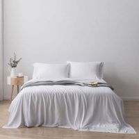 Set Sábanas Blancas Bamboo - Livim Natural Home Varios Tamaños