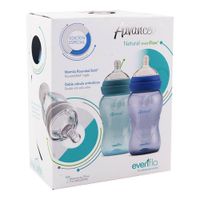 Biberón Advanced Cuello Ancho Anticólicos Dúo 9 Oz - Evenflo Varios Colores