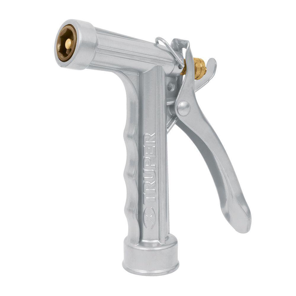 Pistola Metálica para Manguera 2 Tipos de Riego Color Gris