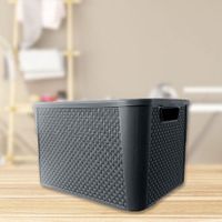 Caja Tipo Ratán Gris - Green Tech Varias Capacidades