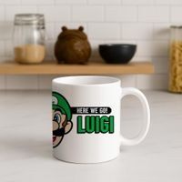 Taza de Desayuno Here We Go - Super Mario