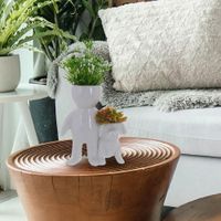Planta-Artificial-Con-Maceta-Muñequito-Con-Perrito-Blanco-12.9-X-9-X-21-Cm---Concepts