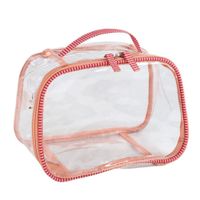 Set De 3 Cosmetiqueras Rosa Corazones - Viva