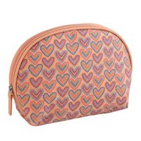 Set De 3 Cosmetiqueras Rosa Corazones - Viva