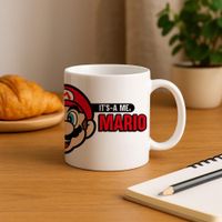 Taza de Desayuno Its A Me - Super Mario
