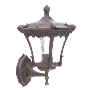 Farol De Pared Para Exterior 'Oriental' Cuadrado Mediana 1Bombillox60Wmax - Zlumini