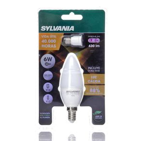 Bombilla Vela Led E12;E14 De 6 W - Sylvania