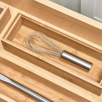 Organizador de Bambú para Gaveta 3x9 Plg