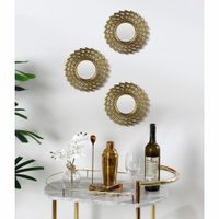 Juego-de-3-Espejos-con-Marco-Dorado-25x25x1.6-Cm