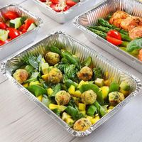 Bandeja Rectangular de Metal 5 Piezas