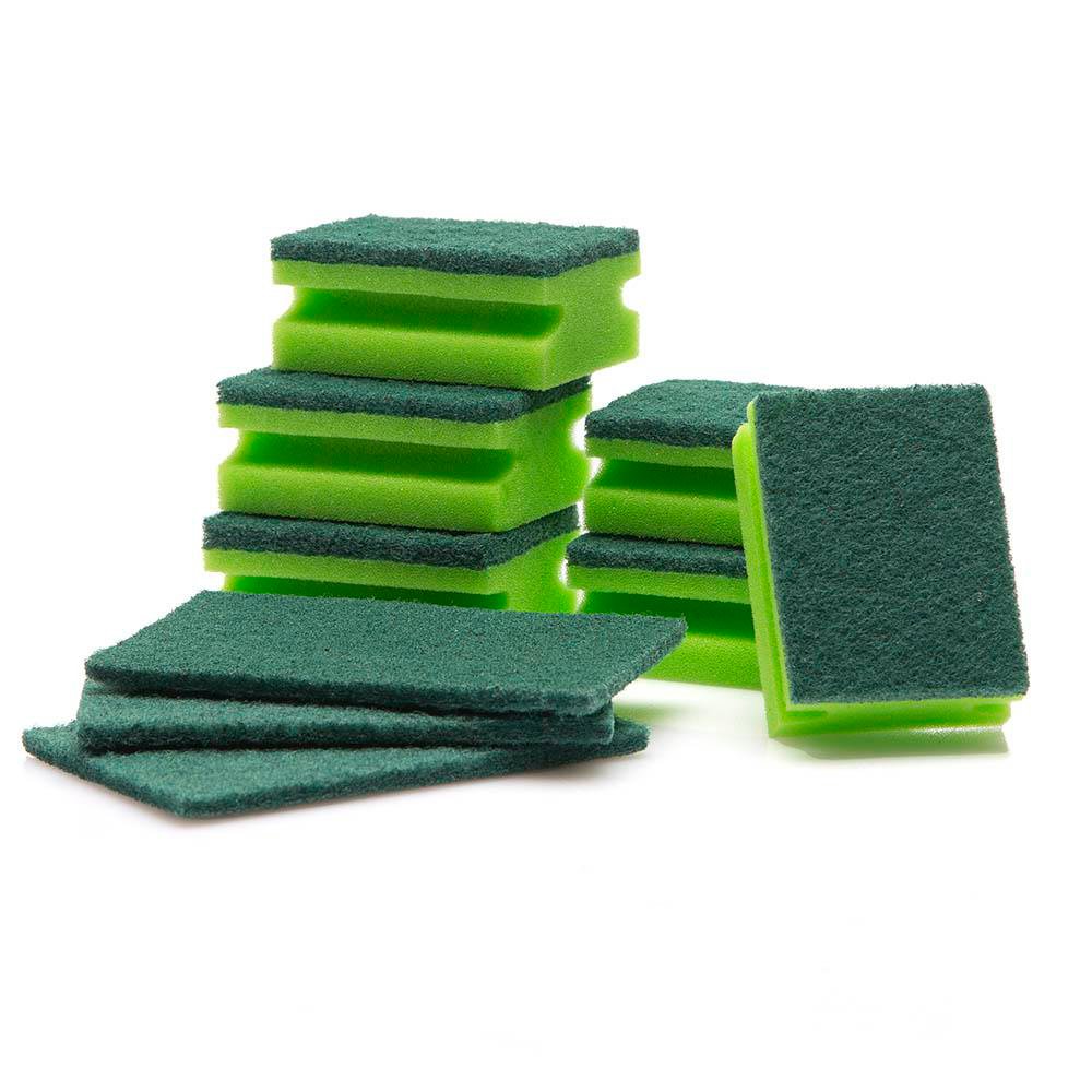 Set de 6 Esponjas y 3 Fibras para Cocina