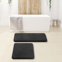 Set de Alfombras De Baño Negra 2 pzas - Viva