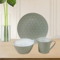 Vajilla-Opella-De-Ceramica-Verde-Con-Diseño-12-Pzas---Toscana