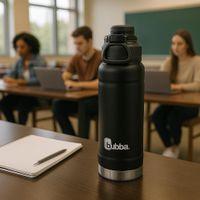 Termo de Acero Inoxidable Negro 40 Oz
