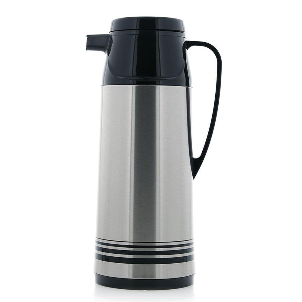 Termo de 1.6 L de Acero Inoxidable Color Plateado con Negro