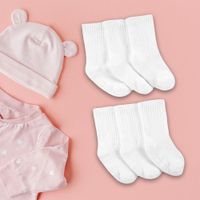 Set-De-6-Pared-De-Calcetines-Lisos---Carter-s-Varias-Tallas