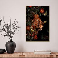 Cuadro-Decorativo-con-Marco-Diseño-la-Selva-120X80-Cm