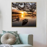 Cuadro-Decorativo-con-Marco-Diseño-Lago-80X80-Cm