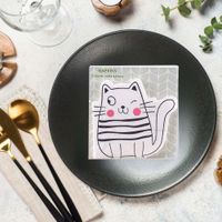 Set De Servilletas De Gato12 Pzas 33x33 Cm - Toscana
