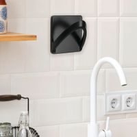 Colgador-Resistente-al-Agua-Negro-Mate-6.5x6.5x4.5-Cm---Inofix