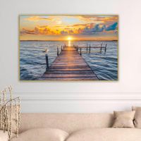 Cuadro-Decorativo-con-Marco-Diseño-Muelle-120X80-Cm