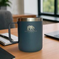 Vaso Térmico Negro Acero Inoxidable con Tapadera
