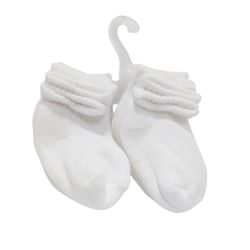 Calcetines Blancos Cortos para Bebé 10 Pzas - Varias Tallas
