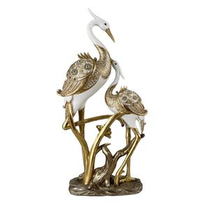 Figura Decorativa Dos Aves Doradas