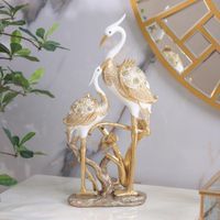 Figura Decorativa Dos Aves Doradas