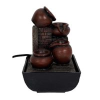 Fuente Decorativa Diseño Jarrones con Luz