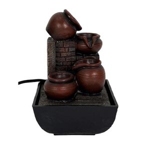 Fuente Decorativa Diseño Jarrones con Luz