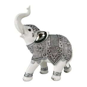 Elefante Decorativo Plateado 25?Cm
