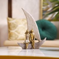 Figura Decorativa Pareja en Barco