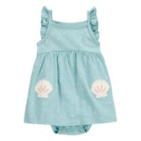 Sunsuit Azul con Puntos para Niña - Varias Tallas
