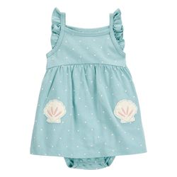 Sunsuit Azul con Puntos para Niña - Varias Tallas