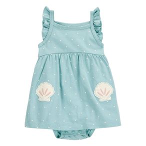 Sunsuit Azul con Puntos para Niña - Varias Tallas