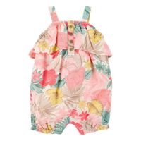 Romper con Estampado Tropical Multicolor para Niña - Varias Tallas