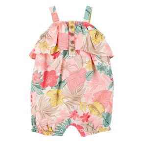 Romper con Estampado Tropical Multicolor para Niña - Varias Tallas