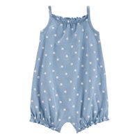 Romper Azul con Estampado de Conchas para Niña - Varias Tallas